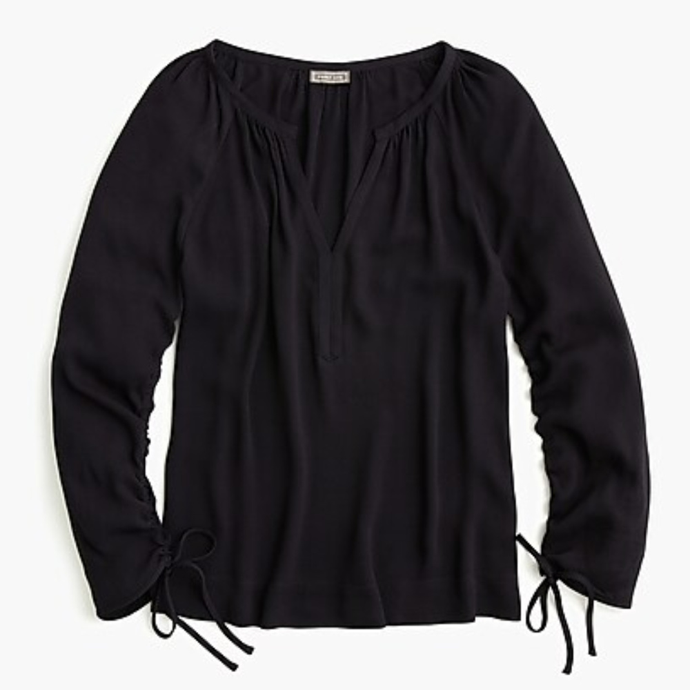 NWT POINT SUR x J CREW Drapey Open V-Neck